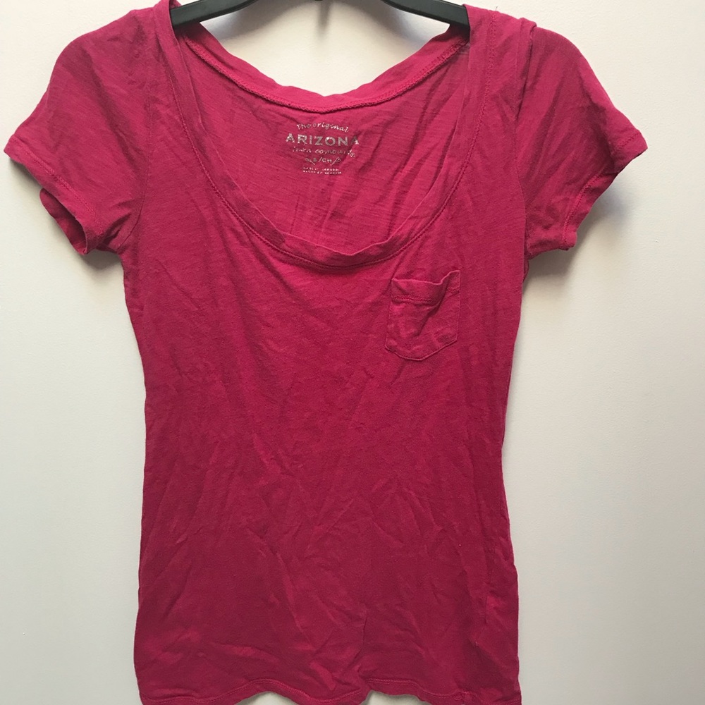Pink Arizona Tee with pocket